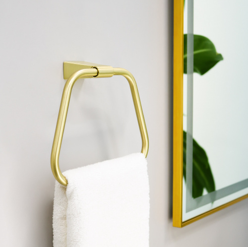 картинка Зеркало FIXSEN с подсветкой LED прямоугольное 90х70 см золото-сатин (FX-2090G) от магазина Сантехстрой