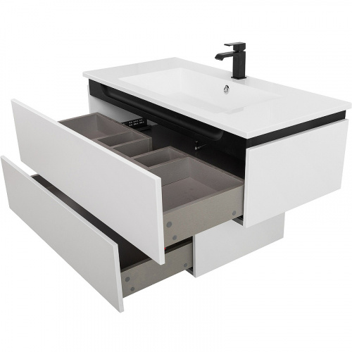 картинка Тумба Cezares Slider 100 SLIDER-1000-1C-PI-BO Bianco Opaco от магазина Сантехстрой