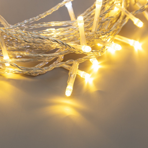 картинка Гирлянда Нить 10м,  с эффектом мерцания,  прозрачный провод,  IP44, 230В,  диоды ТЕПЛЫЕ БЕЛЫЕ,  75LED NEON-NIGHT от магазина Сантехстрой