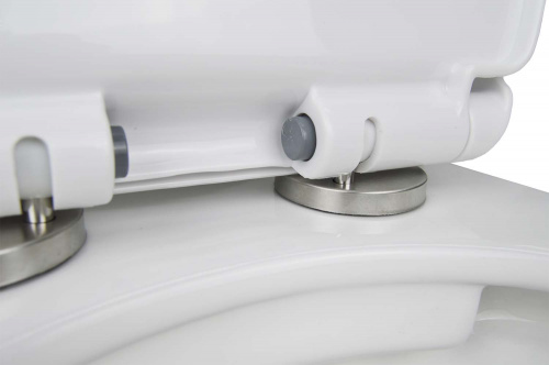 картинка Унитаз подвесной Loranto Fredo 355х550х410 безободковый, с быстросъемным сиденьем микролифт (CS-WH8005) от магазина Сантехстрой