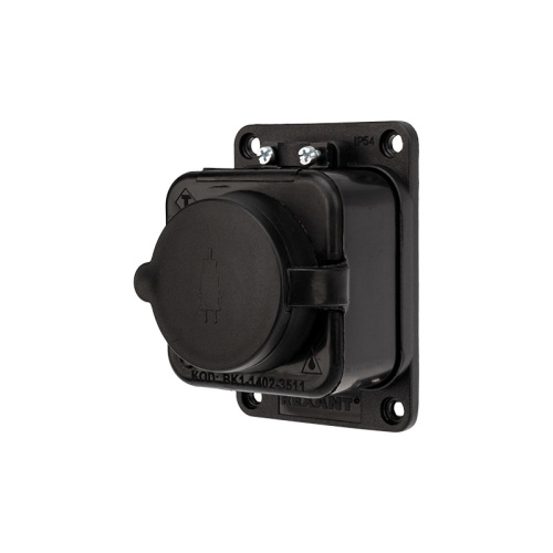 картинка Розетка штепсельная влагозащищенная,  с/з, 16 А,  IP54 каучук REXANT от магазина Сантехстрой