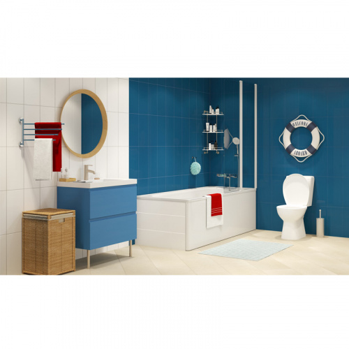 картинка Ванна стальная ВИЗ MARION с опорной подставкой 160х70х40 без ранта, белый ирис (M-61903) от магазина Сантехстрой