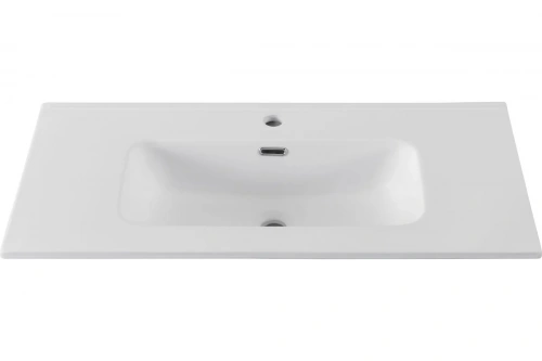 картинка Раковина-столешница Aquanet Flat 90 белый матовый 00330432 от магазина Сантехстрой