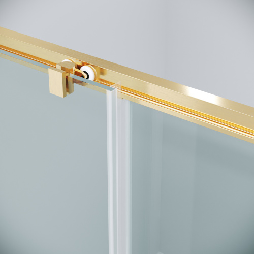 картинка Душевое ограждение Grossman Cosmo 100.K33.02.110.32.00-200.K33.02.80.32.00 (110х80х195) раздвижная,золото сатин,стекло прозрачное,2 места от магазина Сантехстрой