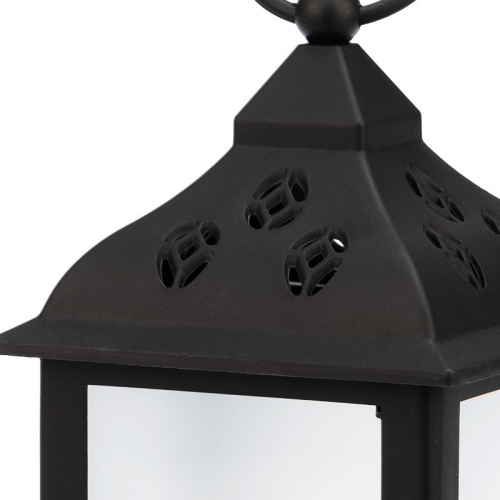 картинка Декоративный фонарь 11х11х22,5 см,  черный корпус,  цвет свечения RGB с эффектом мерцания NEON-NIGHT от магазина Сантехстрой