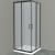 картинка Душевой уголок BelBagno Uno 90х90 UNO-195-A-2-90-P-NERO профиль Черный матовый стекло рифленое от магазина Сантехстрой