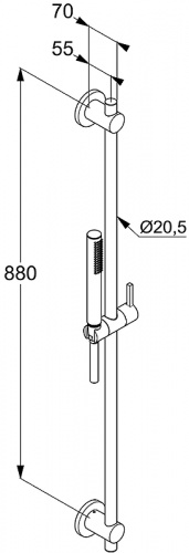 картинка Душевой гарнитур Kludi Nova Fonte 2084039-15 Черный от магазина Сантехстрой