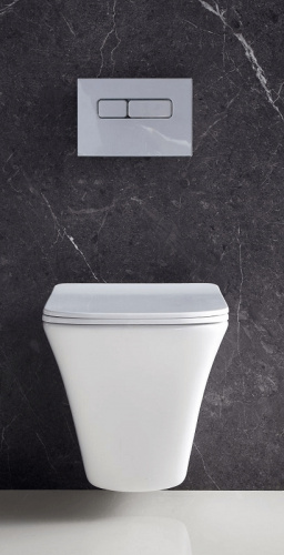 картинка Унитаз BelBagno Marmi BB052CHR подвесной без сиденья от магазина Сантехстрой