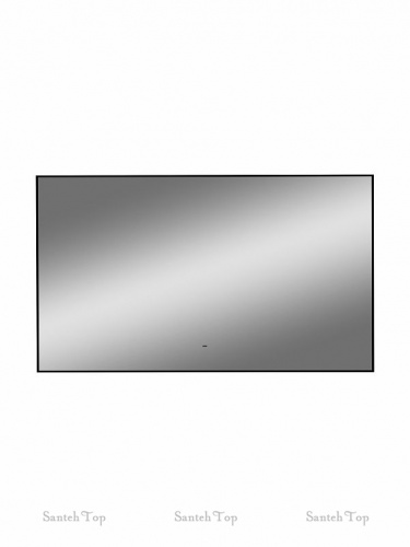 картинка Зеркало Art&Max Sorrento AM-Sor-1200-700-DS-F 120х70 см, с подсветкой, черный от магазина Сантехстрой