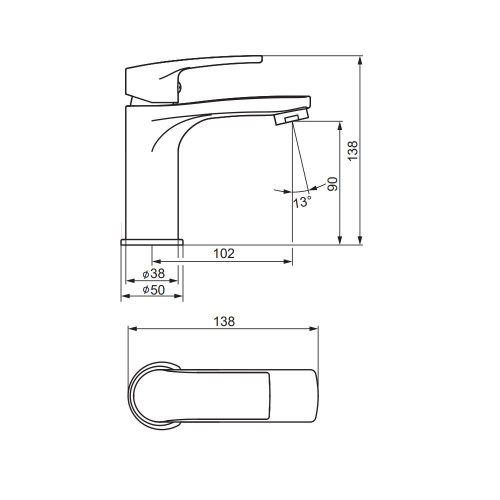 картинка 480210300 Eclipse 2.0, смеситель для умывальника, черный от магазина Сантехстрой