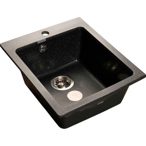 картинка Кухонная мойка GranFest Practic GF-P505 Черная от магазина Сантехстрой