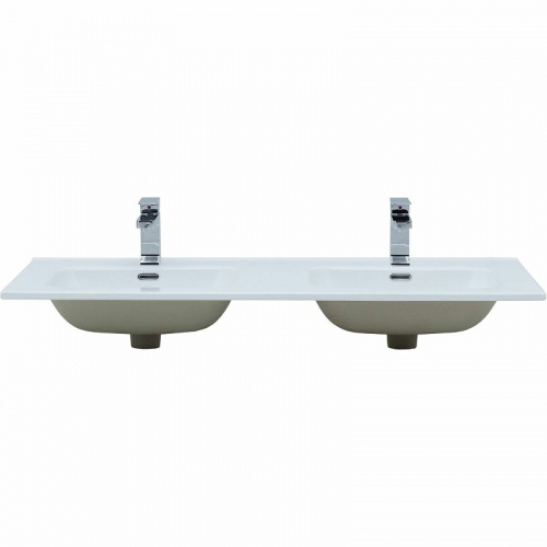картинка Раковина Aquanet Flat 120 812-120D 254367 двойная Белая от магазина Сантехстрой
