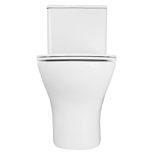 картинка Унитаз - моноблок AZARIO Terni 670x350x760 горизонтальный слив, быстросъемное сиденье микролифт (AZ-8618) от магазина Сантехстрой