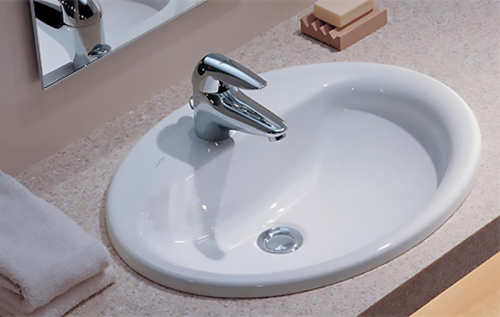 картинка Раковина Jacob Delafon Patio 56 E4155-00 Белая от магазина Сантехстрой