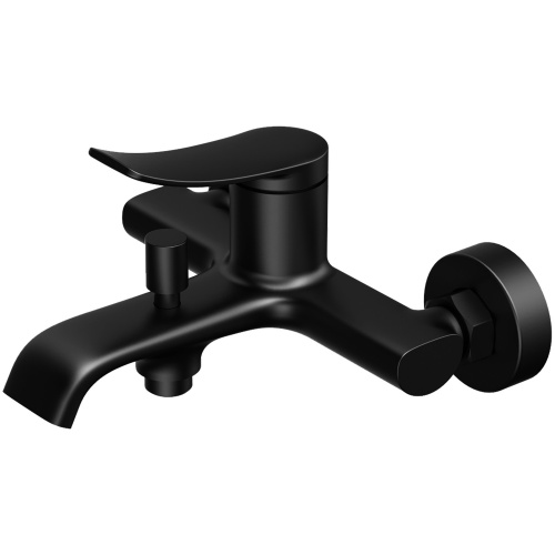 фото смеситель для ванны и душа azario ability с ручным душем, керамический картридж, черный (az-vry238331pa)