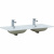 картинка Раковина Aquanet Flat 120 812-120D 254367 двойная Белая от магазина Сантехстрой