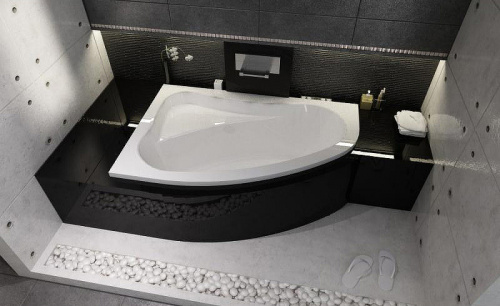 картинка Акриловая ванна Riho Lyra 140x90 B019001005 (BA6500500000000) R без гидромассажа от магазина Сантехстрой