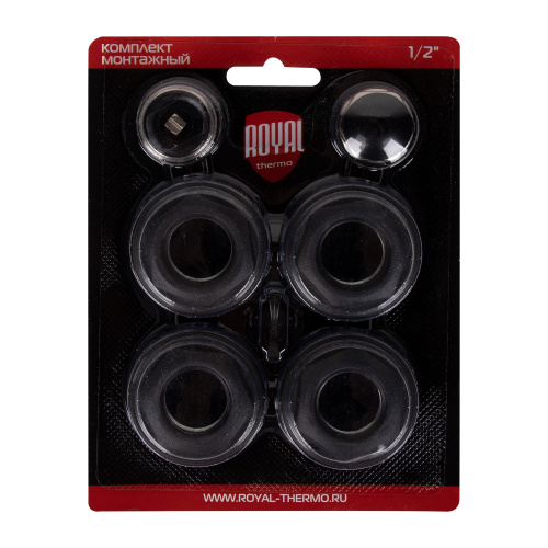 картинка Комплект монтажный Royal Thermo 1”х 1/2quot; черный от магазина Сантехстрой
