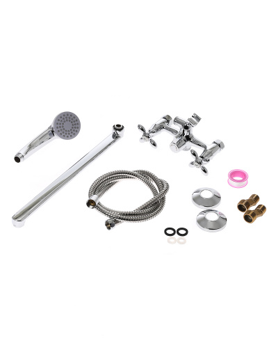 картинка Смеситель для ванны/душа Agger Retro A1921100 с душевым набором от магазина Сантехстрой