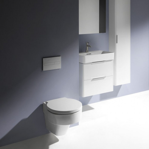 картинка Laufen VAL Унитаз подвесной 530x390x360мм, безободковый, с покр. LLC, цвет: белый от магазина Сантехстрой