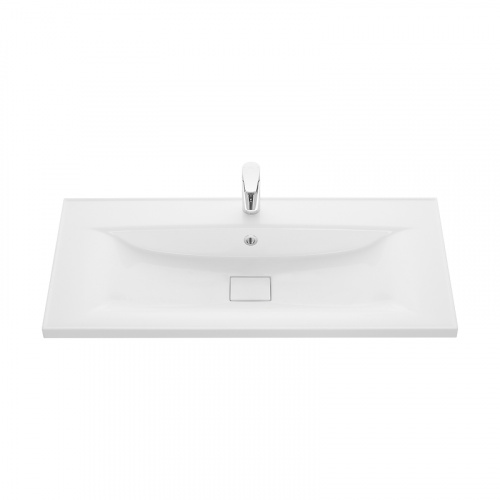 картинка Раковина мебельная Aquaton Айрис 100 1000х452х152 литьевой мрамор, белый (1A73273KAG010) от магазина Сантехстрой