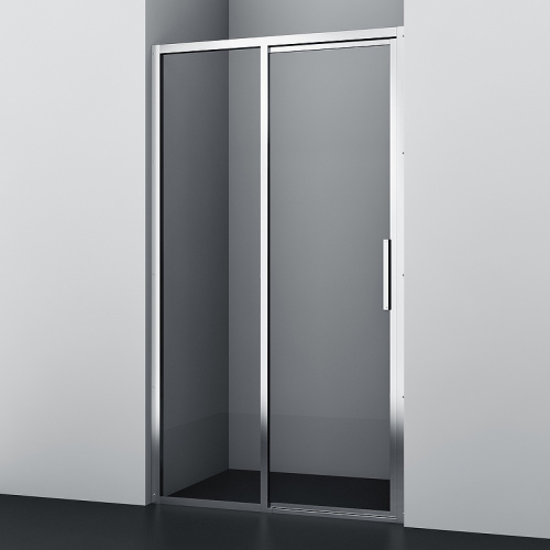 картинка Душевая дверь WasserKRAFT Lopau 120 32S05L профиль Хром стекло прозрачное от магазина Сантехстрой