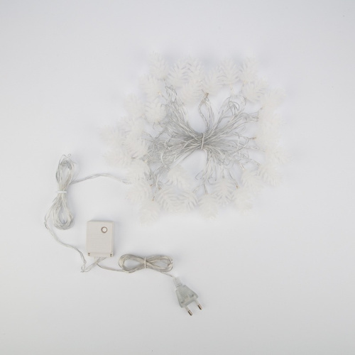 картинка Гирлянда светодиодная Шишки 5 м,  30 LED,  прозрачный ПВХ с контроллером,  цвет свечения теплый белый NEON-NIGHT от магазина Сантехстрой