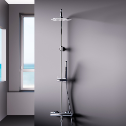 картинка 936740000 Scandinavian Pure душевая система с ванно душевым смесителем, хром от магазина Сантехстрой