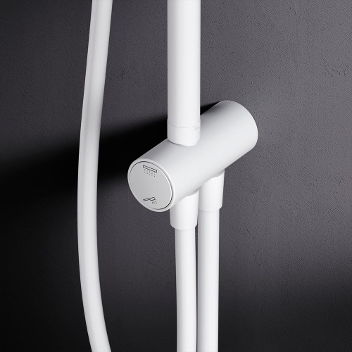 картинка F0790033 Gem,душ.система,набор:верхн.душ d220 мм, ручн.душ 1ф-ция d 110 мм, душ.штанга 1030-1460 мм, от магазина Сантехстрой