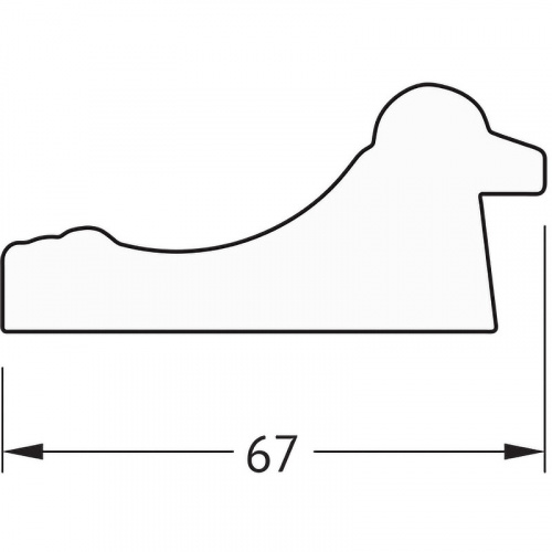 картинка Зеркало Evoform Definite 76х56 BY 1001 в багетной раме - Состаренное золото 67 мм от магазина Сантехстрой