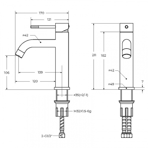 картинка Смеситель для раковины Cezares Relax RELAX-LS1-01-W0 Хром от магазина Сантехстрой