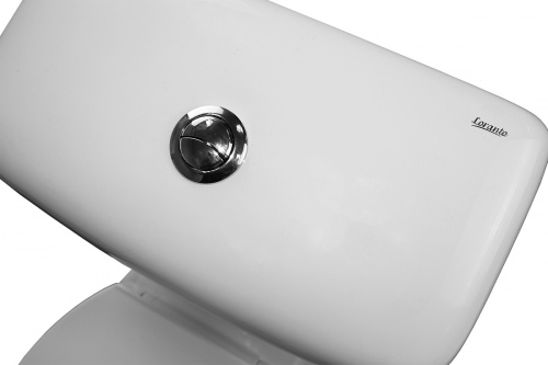 картинка Унитаз напольный Loranto Lino 370х670х720 с сиденьем микролифт (soft close) полипропилен, белый (CS-CT8812) от магазина Сантехстрой