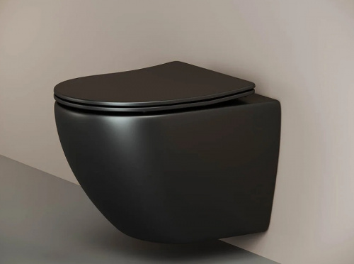картинка Комплект унитаза с инсталляцией Ceramicanova Metropol CN4002MB_1002B_1000 с сиденьем Микролифт и Черной матовой клавишей смыва от магазина Сантехстрой
