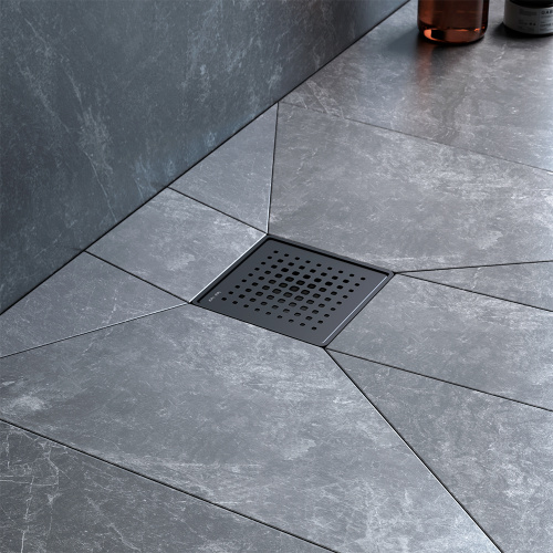 картинка W01BD-P11-010-01BM MasterFlow Трап для душа точечный универс затвор Cut Gradient 10см цвет черн мат от магазина Сантехстрой