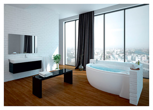 картинка Ванна акриловая AZARIO PAOLINA асимметричная 170*97 см, правосторонняя (AV.0071170) от магазина Сантехстрой