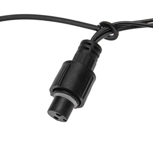 картинка Гирлянда светодиодная Занавес (Дождь),  2х0,8м,  160 LED ТЕПЛЫЙ БЕЛЫЙ,  черный ПВХ,  IP65, постоянное свечение,  230В,  соединяется (нужен шнур питания 303-500) от магазина Сантехстрой