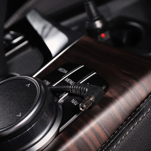 картинка Автозарядка с индикатором (разъем 2.1х5.5) (АЗУ) шнур спираль 1.5 м REXANT от магазина Сантехстрой