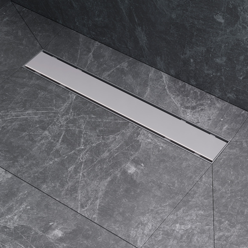 картинка W02SC-U11-050-04SB PrimeFlow Трап для душа линейный универс затвор Tile 50см цвет сталь мат от магазина Сантехстрой