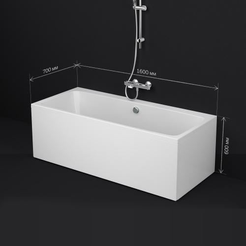 картинка W84A-160-070W-A Func Ванна акриловая 160х70 от магазина Сантехстрой