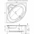картинка Акриловая ванна Aquanet Santiago 160x160 205545 без гидромассажа от магазина Сантехстрой