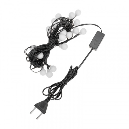 картинка Гирлянда светодиодная Шарики 5м,  20LED,  IP20, зеленый провод,  свечение мульти (RG/RB),  мигание,  230В NEON-NIGHT от магазина Сантехстрой