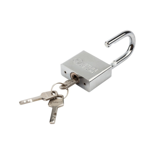 картинка Замок навесной серия «Сталь» 50 мм ЧЕТЫРЕ СЕЗОНА от магазина Сантехстрой