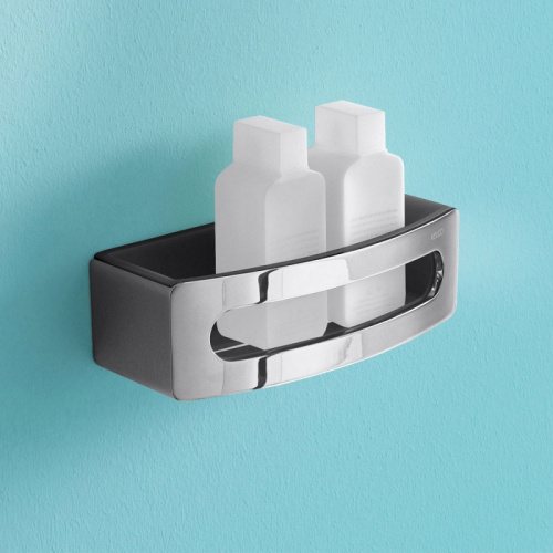 картинка Полка корзина Keuco Elegance New 11658 010001 Хром Антрацит от магазина Сантехстрой