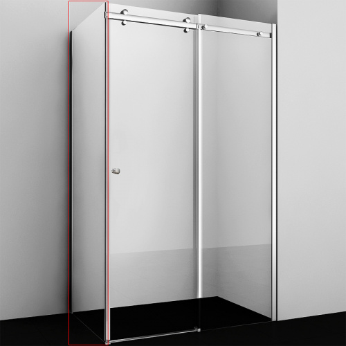 картинка Душевая стенка WasserKRAFT Vils 90 56R07-RP90 профиль Хром стекло прозрачное от магазина Сантехстрой