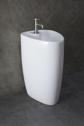 картинка Раковина напольная Allen Brau Infinity 4.21015.20 белый глянец от магазина Сантехстрой