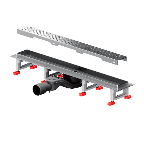 картинка W01SC-P11-060-01SB MasterFlow Трап для душа линейный универс затвор Cut Gradient 60см цвет сталь мат от магазина Сантехстрой