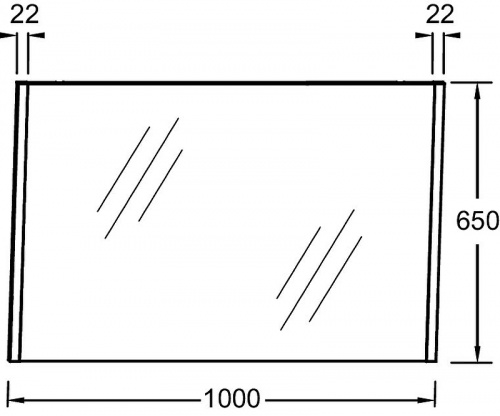 картинка Зеркало Jacob Delafon Sherwood 100 EB1837RU-P6 Натуральный дуб от магазина Сантехстрой
