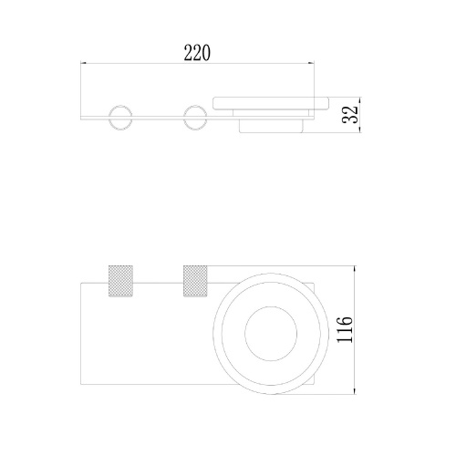 картинка Мыльница стеклянная с настенным держателем Savol (S-002159HB) от магазина Сантехстрой
