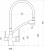 картинка Смеситель  для кухонной мойки под фильтр питьевой воды Savol (S-L1805H-01) от магазина Сантехстрой