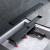 картинка W01SC-U11-060-04BM MasterFlow Трап для душа линейный универс затвор Tile 60см цвет черн мат от магазина Сантехстрой